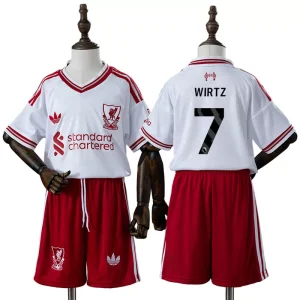 Futbalový dres detský Sada Liverpool 2026/27 Preč Florian Wirtz 7