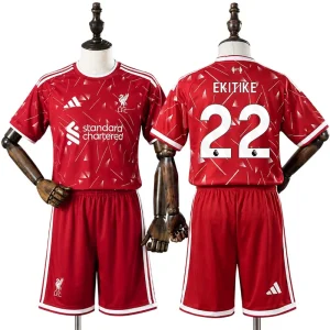 Detské Futbalový Dres Liverpool 2026/27 Hugo Ekitiké 22 Domáci Krátky Rukáv