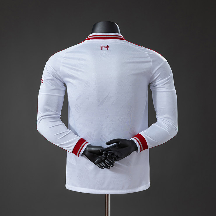 Liverpool 2026/27 Preč dres Pánsky Verzia pre hráčov, biela, s dlhým rukávom 2 Liverpool 2026/27 Preč dres Pánsky Verzia pre hráčov, biela, s dlhým rukávom – Obrázok 2