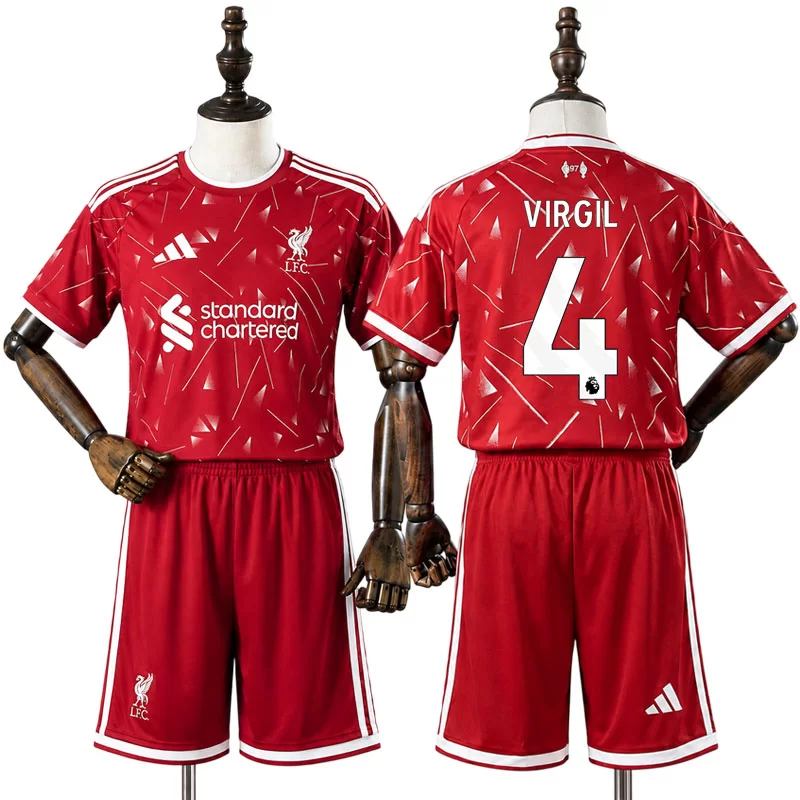 Futbalový dres detský Sada Liverpool 2026/27 Domáci Virgil van Dijk 4 1 Futbalový dres detský Sada Liverpool 2026/27 Domáci Virgil van Dijk 4