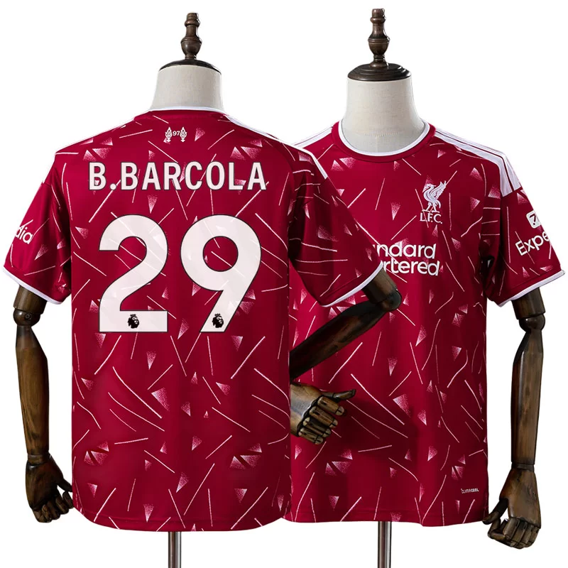 Liverpool Domáci Dres 2026/27 Bradley Barcola 29 1 Liverpool Domáci Dres 2026/27 Bradley Barcola 29 Pánsky Krátky Rukáv Futbalový Dres