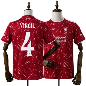 Liverpool Domáci Dres 2026/27 Virgil van Dijk 4 Pánsky Krátky Rukáv Futbalový Dres