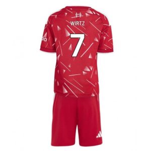 Futbalove dresy pre deti Liverpool FC 2026/27 Florian Wirtz 7 Domáci s kraťasy