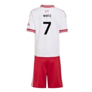 Futbalove dresy pre deti Liverpool FC 2026/27 Florian Wirtz 7 Preč s kraťasy