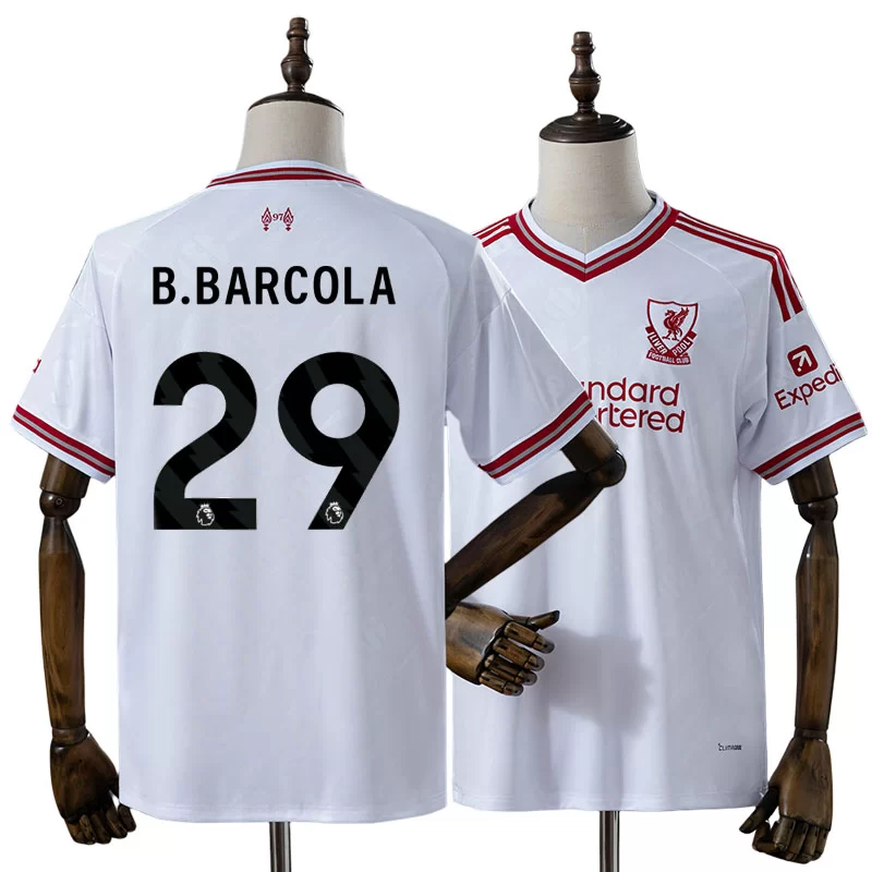 Liverpool Preč dres 2026/27 Bradley Barcola 29 1 Liverpool Preč dres 2026/27 Bradley Barcola 29 Pánsky Krátky Rukáv Futbalový Dres