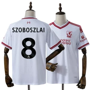 Liverpool Preč dres 2026/27 Dominik Szoboszlai 8 Pánsky Futbalový Dres Krátky Rukáv
