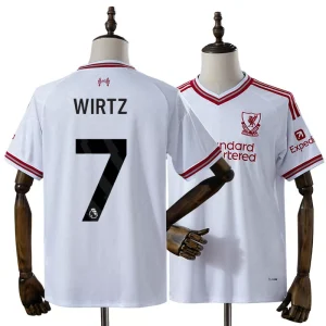 Liverpool Preč dres 2026/27 Florian Wirtz 7 Pánsky Krátky Rukáv Futbalový Dres