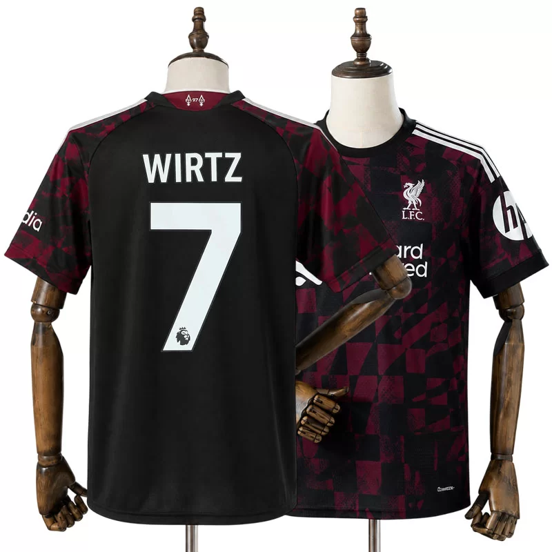 Liverpool Tretina dres 2026/27 Florian Wirtz 7 1 Liverpool Tretina dres 2026/27 Florian Wirtz 7 Pánsky Krátky Rukáv Futbalový Dres