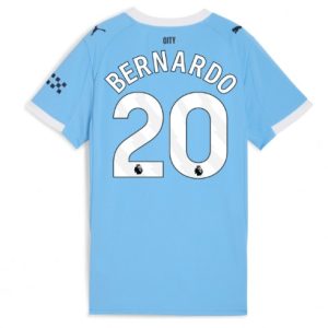 Futbalový dresy Manchester City 2025/26 Domáci Bernardo Silva #20 – Dámsky Krátky Rukáv