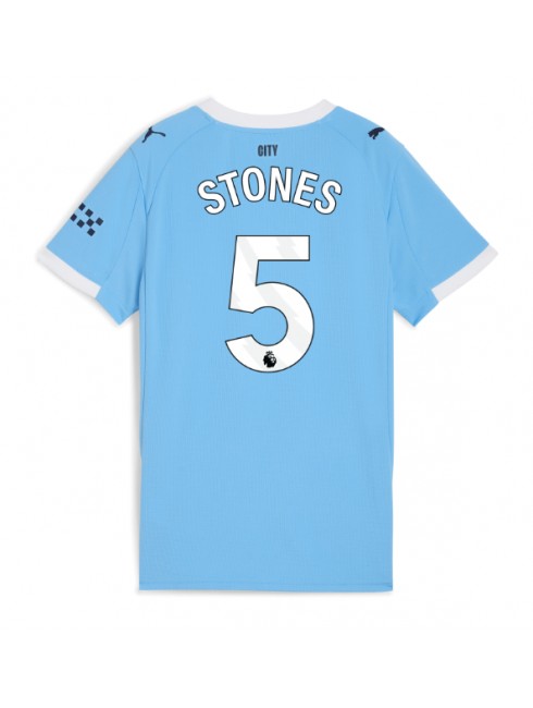 Futbalový dresy Manchester City 2025/26 Domáci John Stones #5 – Dámsky Krátky Rukáv 1 Futbalový dresy Manchester City 2025/26 Domáci John Stones #5 – Dámsky Krátky Rukáv