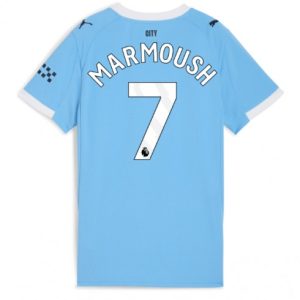 Futbalový dresy Manchester City 2025/26 Domáci Omar Marmoush #7 – Dámsky Krátky Rukáv