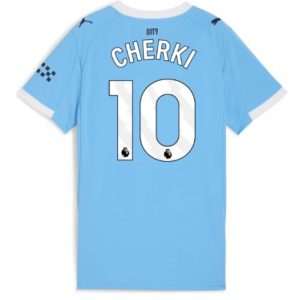 Futbalový dresy Manchester City 2025/26 Domáci Rayan Cherki #10 – Dámsky Krátky Rukáv