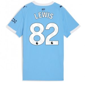 Futbalový dresy Manchester City 2025/26 Domáci Rico Lewis #82 – Dámsky Krátky Rukáv
