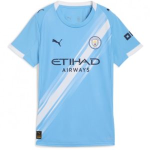 Futbalový dresy Manchester City 2025/26 Domáci – Dámsky Krátky Rukáv