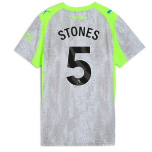 Futbalový dresy Manchester City 2025/26 Tretí John Stones #5 – Dámsky Krátky Rukáv