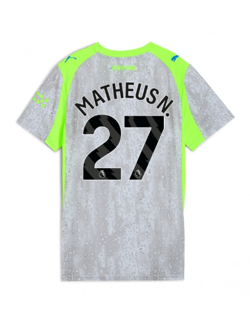 Futbalový dresy Manchester City 2025/26 Tretí Matheus Nunes #27– Dámsky Krátky Rukáv 1 Futbalový dresy Manchester City 2025/26 Tretí Matheus Nunes #27– Dámsky Krátky Rukáv