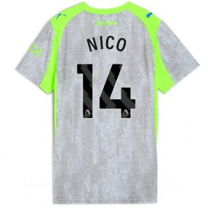 Futbalový dresy Manchester City 2025/26 Tretí Nico Gonzalez #14– Dámsky Krátky Rukáv