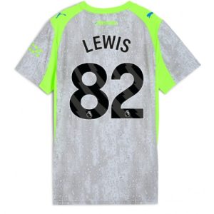 Futbalový dresy Manchester City 2025/26 Tretí Rico Lewis #82– Dámsky Krátky Rukáv