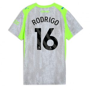 Futbalový dresy Manchester City 2025/26 Tretí Rodri Hernandez #16– Dámsky Krátky Rukáv