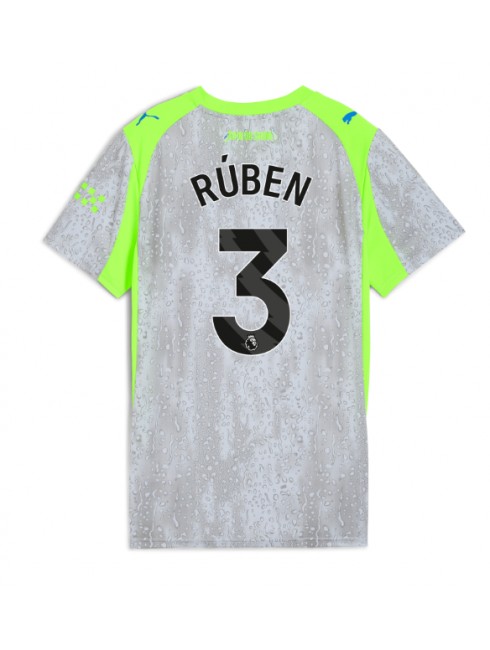 Futbalový dresy Manchester City 2025/26 Tretí Ruben Dias #3– Dámsky Krátky Rukáv 1 Futbalový dresy Manchester City 2025/26 Tretí Ruben Dias #3– Dámsky Krátky Rukáv