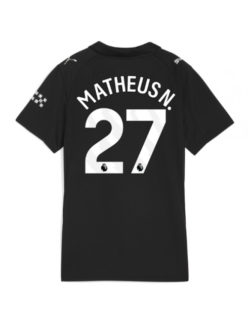 Futbalový dresy Manchester City 2025/26 Matheus Nunes #27 Vonkajší – Dámsky Krátky Rukáv 1 Futbalový dresy Manchester City 2025/26 Matheus Nunes #27 Vonkajší – Dámsky Krátky Rukáv