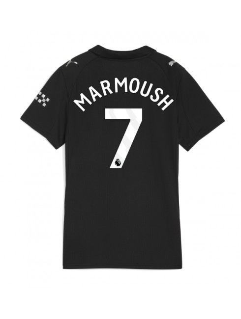 Futbalový dresy Manchester City 2025/26 Omar Marmoush #7 Vonkajší – Dámsky Krátky Rukáv 1 Futbalový dresy Manchester City 2025/26 Omar Marmoush #7 Vonkajší – Dámsky Krátky Rukáv
