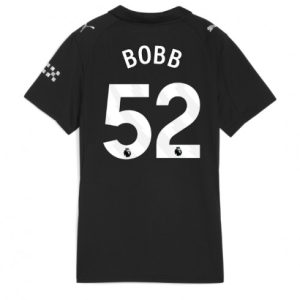 Futbalový dresy Manchester City 2025/26 Vonkajší Oscar Bobb #52 – Dámsky Krátky Rukáv
