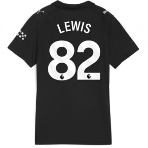 Futbalový dresy Manchester City 2025/26 Rico Lewis #82 Vonkajší – Dámsky Krátky Rukáv
