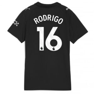 Futbalový dresy Manchester City 2025/26 Rodri Hernandez #16 Vonkajší – Dámsky Krátky Rukáv