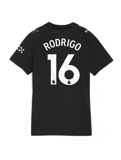 Futbalový dresy Manchester City 2025/26 Rodri Hernandez #16 Vonkajší – Dámsky Krátky Rukáv 1 Futbalový dresy Manchester City 2025/26 Rodri Hernandez #16 Vonkajší – Dámsky Krátky Rukáv