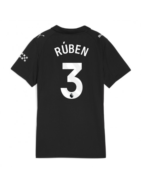 Futbalový dresy Manchester City 2025/26 Ruben Dias #3 Vonkajší – Dámsky Krátky Rukáv 1 Futbalový dresy Manchester City 2025/26 Ruben Dias #3 Vonkajší – Dámsky Krátky Rukáv