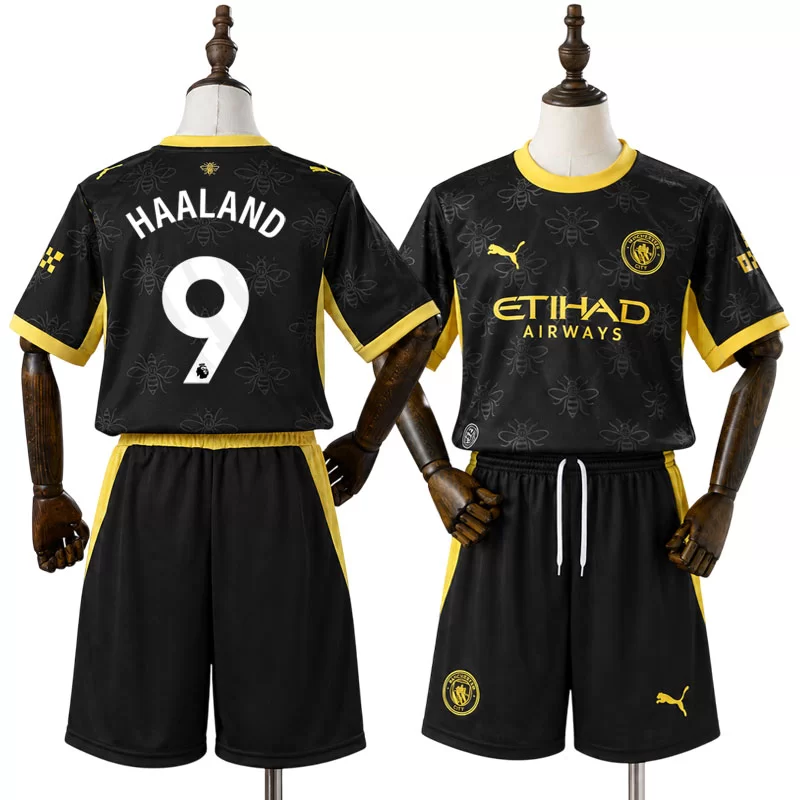 Detské Dres Manchester City 2026/27 Erling Haaland 9 Preč Komplet 1 Detské Dres Manchester City 2026/27 Erling Haaland 9 Preč Komplet
