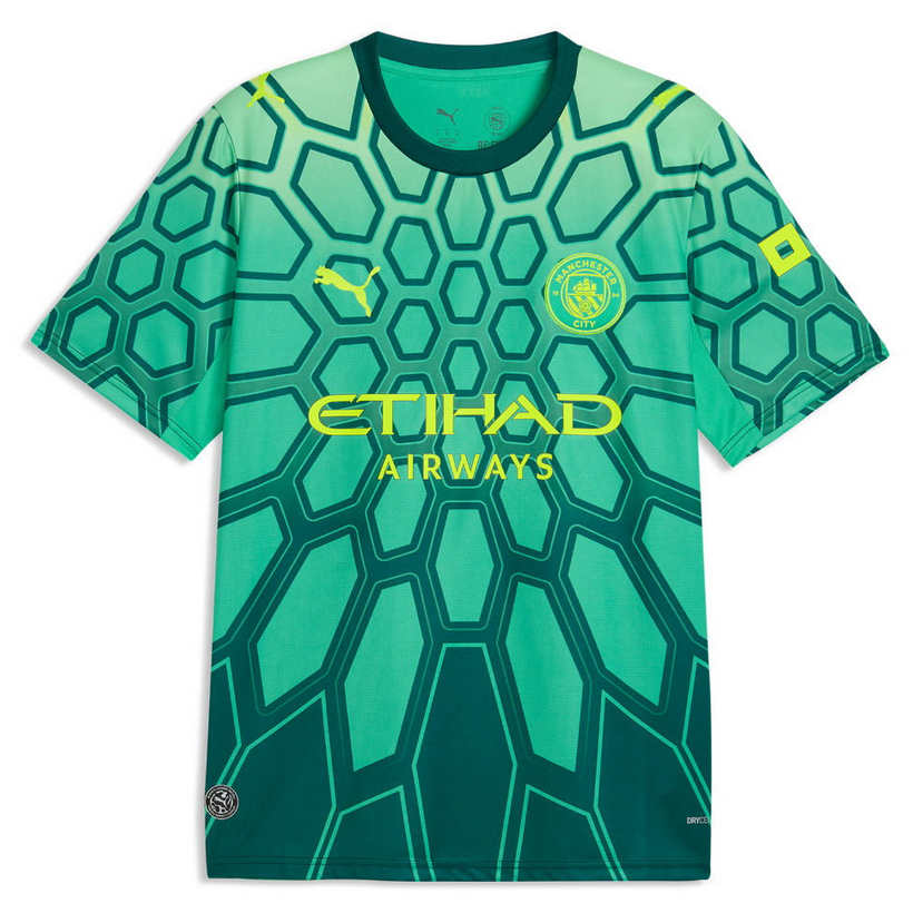 Manchester City Brankársky dres 2026/27 Zelená Pánsky 1 Manchester City Brankársky dres 2026/27 Zelená Pánsky Krátky Rukáv Futbalový Dres