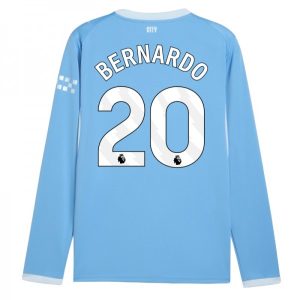 Manchester City Domáci Dres 2026/27 Bernardo Silva 20 Pánsky Dlhý Rukáv