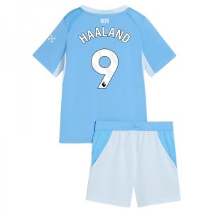 Detské Futbalový Dres Manchester City Domáci 2026/27 Erling Haaland 9 Komplet