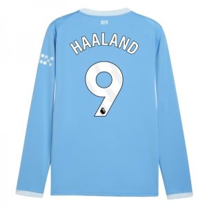 Manchester City Domáci Dres 2026/27 Erling Haaland 9 Pánsky Dlhý Rukáv