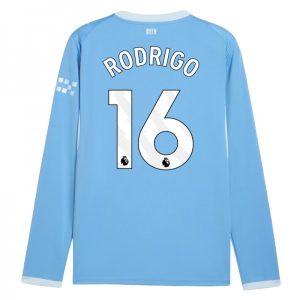 Manchester City Domáci Dres 2026/27 Rodrigo 16 Pánsky Dlhý Rukáv