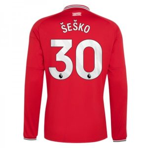 Manchester United Domáci Dres 2026/27 Benjamin Šeško 30 Pánsky Dlhý Rukáv