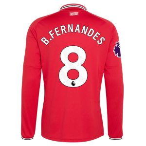 Manchester United Domáci Dres 2026/27 Bruno Fernandes 8 Pánsky Dlhý Rukáv