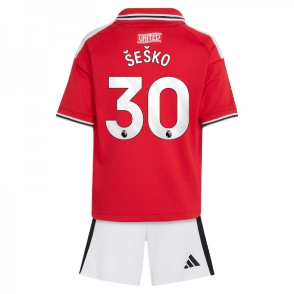 Detské Futbalový Dres Manchester United Domáci 2026/27 Benjamin Šeško 30 Komplet 1 Detské Futbalový Dres Manchester United Domáci 2026/27 Benjamin Šeško 30 Komplet