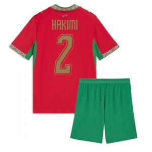 Futbalový dres Maroko Domáci MS 2026 Achraf Hakimi #2 Detský Komplet