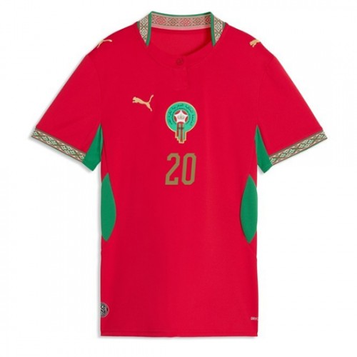 Futbalový Dres Maroko Domáci MS 2026 Ayoub El Kaabi #20 Ženy 2 Futbalový Dres Maroko Domáci MS 2026 Ayoub El Kaabi #20 Ženy – Obrázok 2