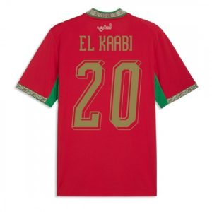 Futbalové dresy Maroko MS 2026 Ayoub El Kaabi #20 Domáci