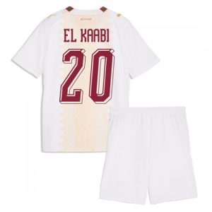Futbalový dres Maroko Vonkajší MS 2026 Ayoub El Kaabi #20 Detský Komplet