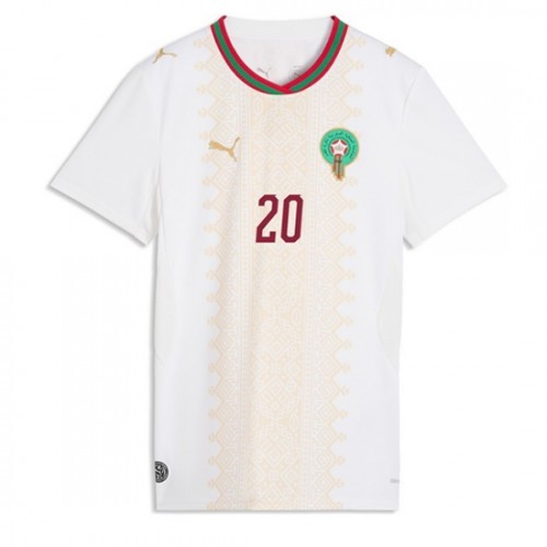Futbalový Dres Maroko Ayoub El Kaabi #20 Vonkajší MS 2026 Ženy 2 Futbalový Dres Maroko Ayoub El Kaabi #20 Vonkajší MS 2026 Ženy – Obrázok 2