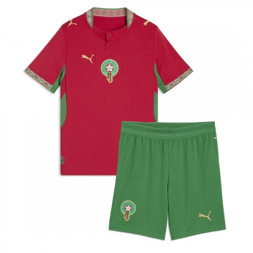 Futbalový dres Maroko Domáci MS 2026 Detský Komplet 1 Futbalový dres Maroko Domáci MS 2026 Detský Komplet