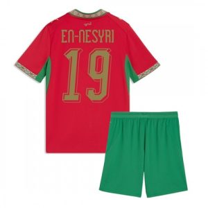 Futbalový dres Maroko Domáci MS 2026 Youssef En-Nesyri #19 Detský Komplet
