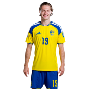 Pánsky Futbalový Dres Komplet Švédsko MS 2026 Domáci Mattias Svanberg 19