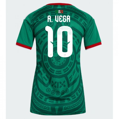 Mexiko Domáci MS 2026 Alexis Vega #10 Ženy Futbalový Dres Krátky Rukáv 1 Mexiko Domáci MS 2026 Alexis Vega #10 Ženy Futbalový Dres Krátky Rukáv