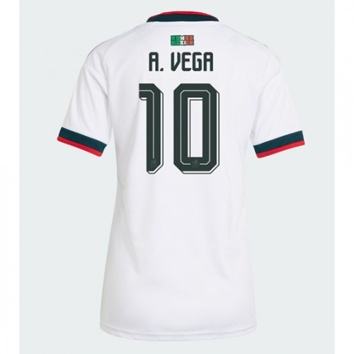 Mexiko Vonkajší MS 2026 Alexis Vega #10 Ženy Futbalový Dres Krátky Rukáv 1 Mexiko Vonkajší MS 2026 Alexis Vega #10 Ženy Futbalový Dres Krátky Rukáv